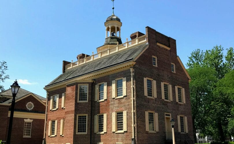 Old State House on The Green in historic downtown Dover, DE
