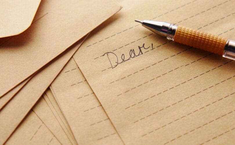 writing a letter can be a great tool for healing and coping.
